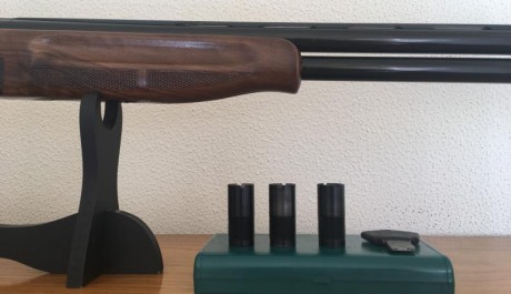 Vendo escopeta superpuesta marca  FM  
Expulsora, selectora (1 gatillo), polichoque (5 boquillas y llave)
Calibre 01