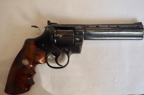 COLT PYTHON 6”
Se vende Colt Python de 6” pavón azulado en muy buen estado. Maletín de transporte. 3 juegos 00