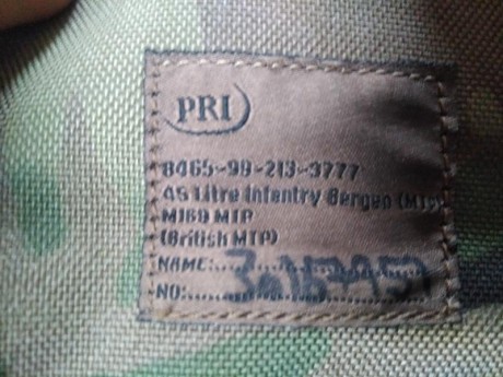 Vendo esta mochila reglamentaria en el ejercito ingles hasta hace unos pocos años en que entro en servicio 10
