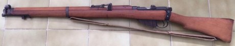 Vendo fusil Enfield original, modelo Nº2 MK IV en calibre 22 L.R. con correa original, apenas ha disparado, 00