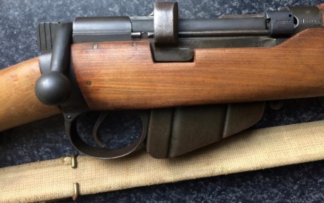 Vendo fusil Enfield original, modelo Nº2 MK IV en calibre 22 L.R. con correa original, apenas ha disparado, 21
