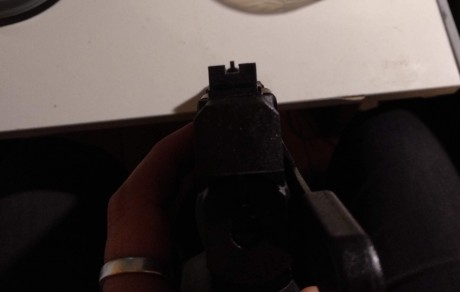 Cuando llevaba un tiempo disparando se me cansaba el ojo y me costaba apuntar porque no era capaz de distinguir 01