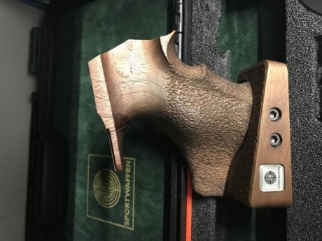 Empuñadura para Steyr LP50 y creo que vale para LP10. Es talla M y para diestro. Está en Madrid. 100€ 02