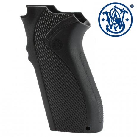 Pues compraría cacha original para una S&W 5906 como la que adjunto en la foto.
Saludos
 203540000.jpg 00