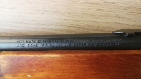 Hola.

Vendo Marlin 30 AS calibre 30-30. Cañón Micro Groove de 20" . Con señales de uso , pero en 00