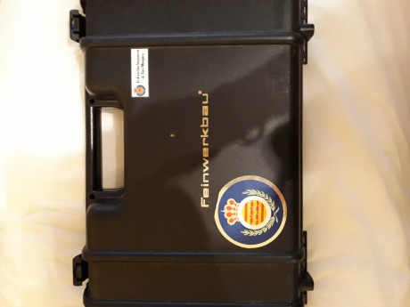 Se vende pistola aire FEINWERBAU Modelo P44 perfecto estado cacha M .Se incluyen dos contrapesos. pistola 02
