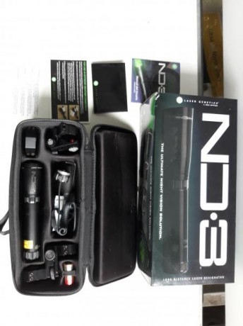 Vendo iluminador/designador laser ND3 de laser genetics por 150€. Eficacia demostrada. Incluye monturas 00