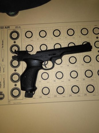 Hola ,pues eso vendo por no usar  pistola Drulov Lov 21 co2 del 4,5,muy pocos tiros no habrá tirado ni 01