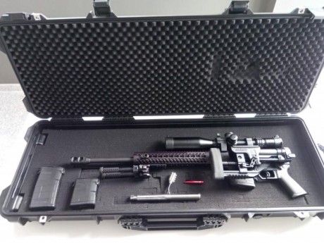Se vende de nuevo conjunto de rifle visor y accesorios, el rifle está nuevo como se puede apreciar y probar 20