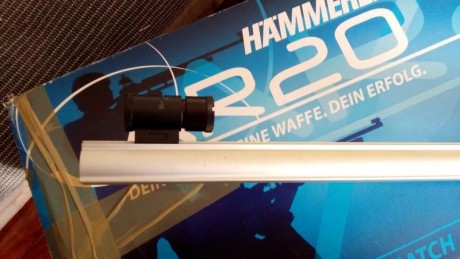 Vendo carabina para la práctica de tiro en galería a 10m , HAMMERLI AR20 , calibre 4,5 ,con diopter y 21