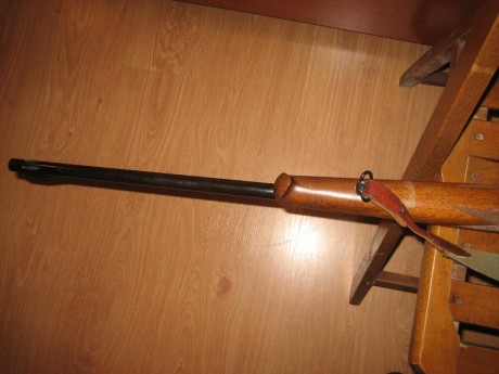 Hola.  Rifle semiautomático, es el de cañón largo con freno de boca calibre 30/06, dos cargadores de 2 22