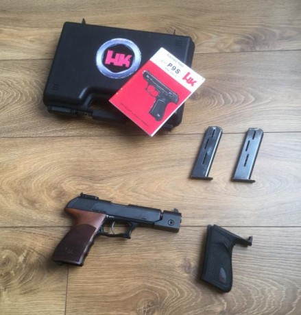 Vendo la legendaria H&k P9S Sport
Gran en indiscutible precisión 
Con su caja
Cachas originales + 02