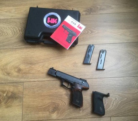 Vendo la legendaria H&k P9S Sport
Gran en indiscutible precisión 
Con su caja
Cachas originales + 00