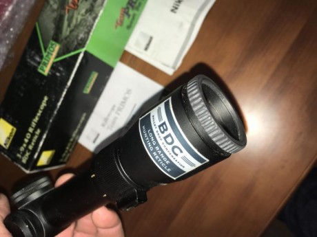 Vendo un visor nuevo marca Nikon TEAM PRIMOS 3-9x40 mm con reticula BDC y tubo  de 1".
Es una edición 00