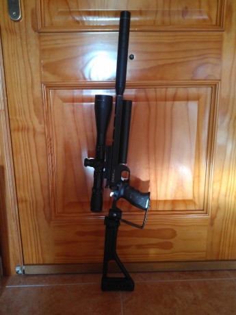 Pongo a la venta por no usar ónix sport del 4,5 con culatin plegable, silenciador,visor 6x24x50 Long Range 02