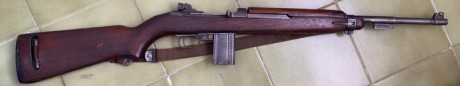 Vendo U.S. CARABINE M1 inutilizada en calibre .30M1, fabricada por UNDERWOOD en el año 1943, correa y 02