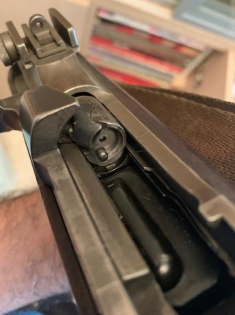 Vendo U.S. CARABINE M1 inutilizada en calibre .30M1, fabricada por UNDERWOOD en el año 1943, correa y 22