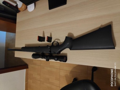 Se vende rifle como nuevo por no usar,  se compró de capricho y no se ha tirado ni una caja de balas. 02
