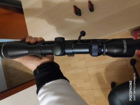 Se vende rifle como nuevo por no usar,  se compró de capricho y no se ha tirado ni una caja de balas. 01