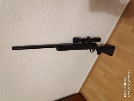 Se vende rifle como nuevo por no usar,  se compró de capricho y no se ha tirado ni una caja de balas. 00