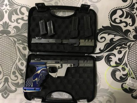 Por dejar la afición vendo pistola Walther GSP Expert con doble carro: del 22 y 32. La compré con una 01