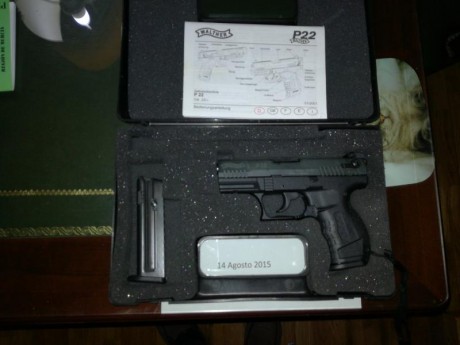 Vendo  Walther P22  en perfecto estado sin uso, registrada como tipo F en 180€ no negociable, gracias.
En 01