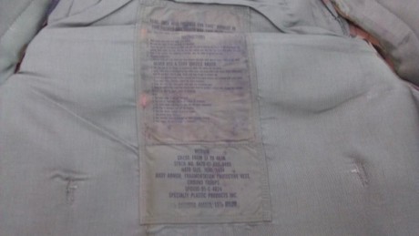 Buenas compañeros, vendo un chaleco antifragmentos norteamericano, usado, talla mediana, lo vendo en 50 00