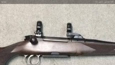 Se vende monturas completas,bases y anillas originales y desmontables para rifles Heym,las anillas son 01