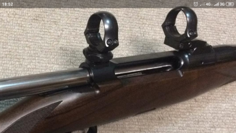 Se vende monturas completas,bases y anillas originales y desmontables para rifles Heym,las anillas son 00