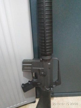 Rifle Ar15 sported II, perfecto estado, calibre 222r, montura para el asa y 20 clips con cuchara.

envío 01