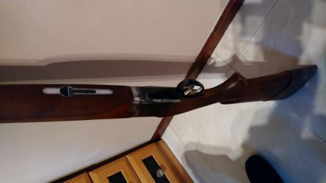 Buenas tardes
Vendo laurona superpuesta calibre 12, expulsora, dos disparadores, choques fijos de 3 y 12