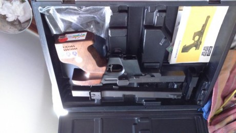 Se vende pistola Walther GSP calibre 32 con carro conversor del calibre 22 buen estado, cacha Sarmiento 00