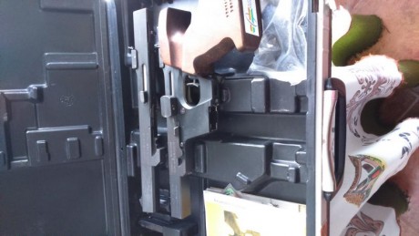 Vendo pistola Walther GSP calibre 32 con carro conversor del 22 buen estado cacha Sarmiento 2cargadores 00