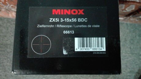 Vendo Rifle de cerrojo marca Sauer modelo Alaska en calibre 300WM con visor Minox ZX5, 3-15*56 con retícula 00