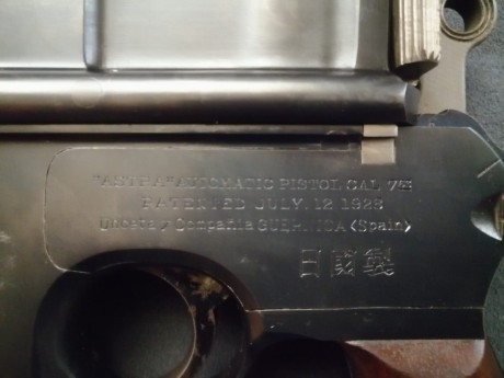 Se vende Pistola Astra 900, con su funda de madera. Se encuentra en perfecto estado de conservación y 00