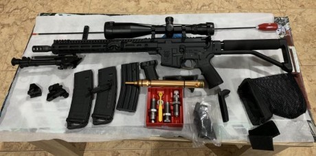 Buenas vendo ar-15 del 222 rem con mira telescópica bushnell elite de 4,5-30x50 y tubo de 30 mm y anillas 02