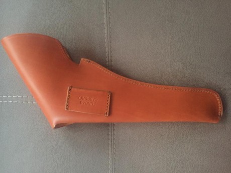 Se vende funda para revólver de avancarga valida para Remington o Colt de piel artesana hecha a mano Cabrero, 10