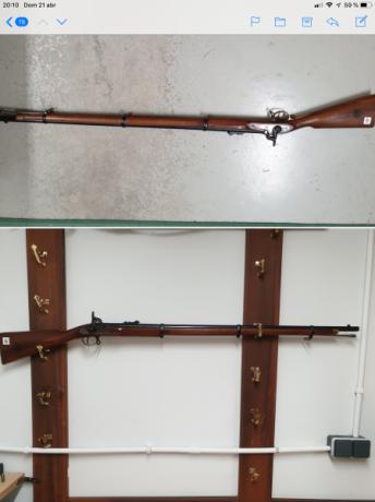 vendo enfield 3 bandas de pedersoli calibre 58 se encuentra en pamplona 689706020 00
