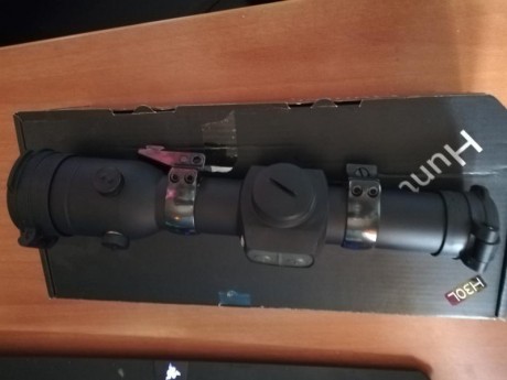 El aimpoint esta practicamente nuevo, tiene menos de un año, con factura. Se vende sin las anillas apel, 00