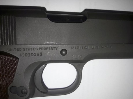 Colt 1911 a1 de 1943 

Un ejemplar fanmtastico casi sin uso.
Es del lote que se mandaron en el programa 00