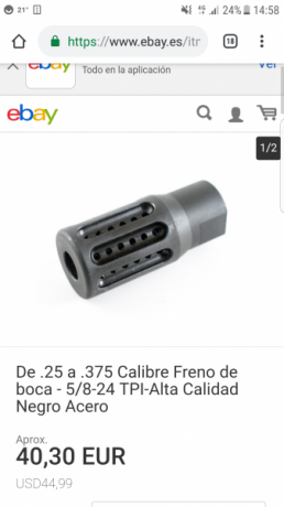 Estoi a la espera de que me llegue un rifle en calibre 300 wm y estoi pensando en ponerle un freno de 80