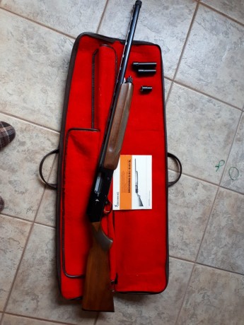 Es una escopeta semiautomática en muy buen estado, tiene 3 choques 2,3,4 estrellas. Se vende por cese 01