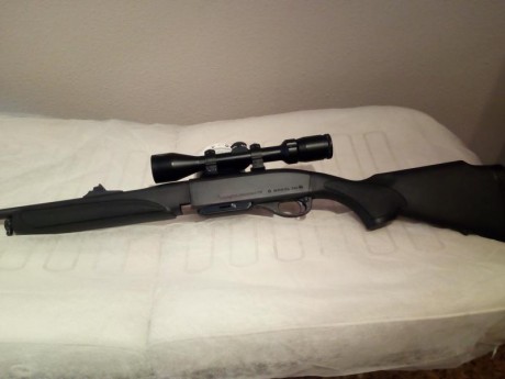 Hola vendo rifle semiautomatico remington 750 sintetico en perfecto estado con menos de 100 tiros calibre 01