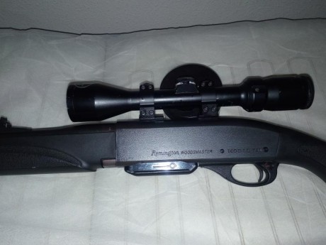 Hola vendo rifle semiautomatico remington 750 sintetico en perfecto estado con menos de 100 tiros calibre 00