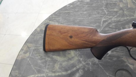 Perfecto de madera,pavón y mecanismos.Se cambia por rifle en calibre inferior o superior e igual estado.Aunque 02