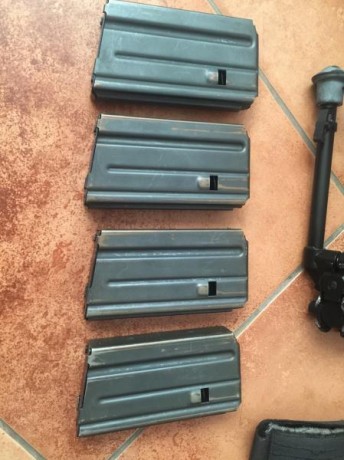 Vendo Colt Sporter II, calibre .222 con varios accesorios:

Gatillo de tiro timney
4 cargadores Colt originales
Correa 32