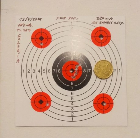 Bueno, para animar el foro un poco, propongo colgar fotos de dianas y arma usada para ello, pudiendo ser 70