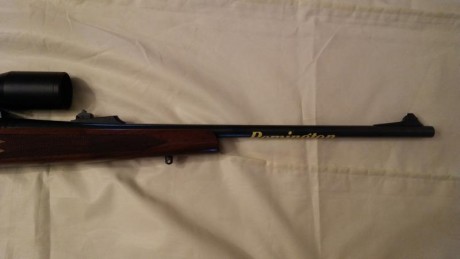 Vendo rifle Remington 700, cal 30.06 con monturas apel originales y visor Kaps 1.5-6x42.
El rifle y monturas 01