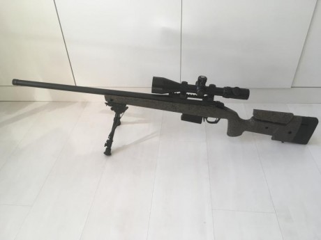 Se vende en Madrid o Leon sólo en mano no envio no cambios 
Bergara B14 HMR 308 win 24" cañón 21mm
Acción 01