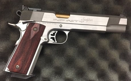 Vendo INFINITY SCEPTER en calibre 9mm y 6".Arma con poco uso.
Se trata de un arma de 6",en acero 00